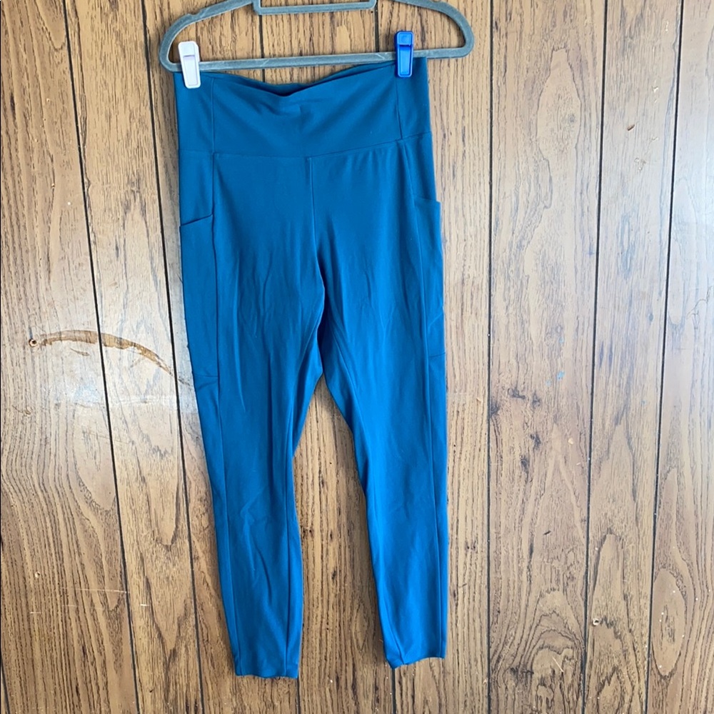 REI Blue and Green Leggings for Active Comfort